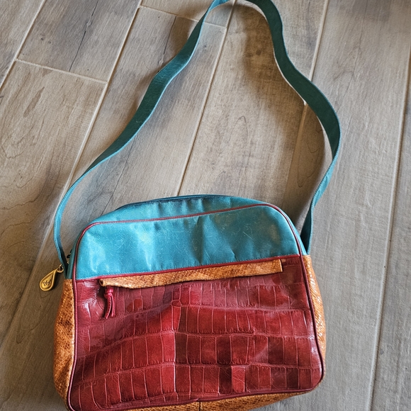 Sharif Multicolor Patchwork Crossbody Bag - Picture 4 of 5